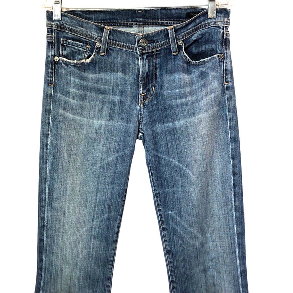 Citizens of Humanity Womens Size 28 COH Ingrid Low Waist Flare Jeans Nile River - Picture 2 of 12